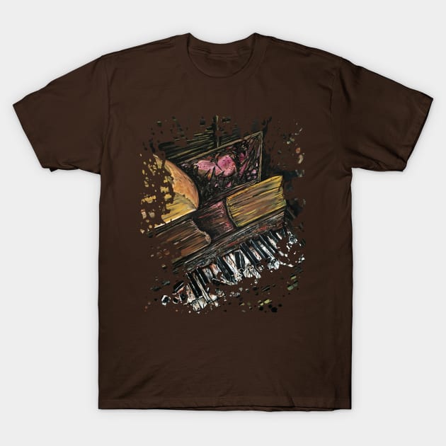 Broken Piano T-Shirt by adamzworld